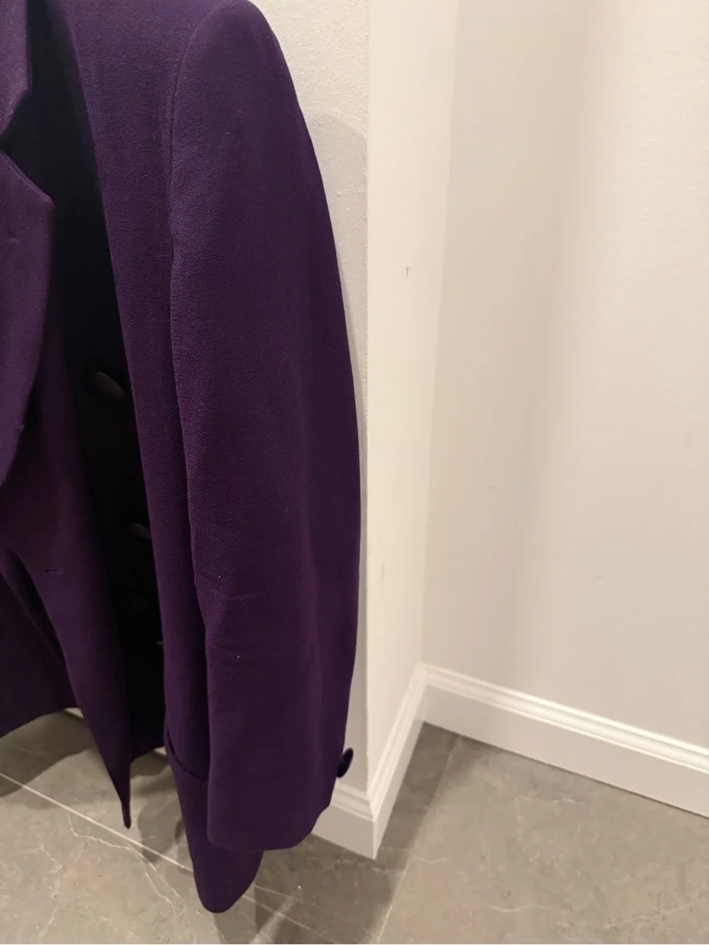 Christian Dior Double Breasted eggplant elegant jacket